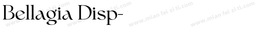 Bellagia Disp字体转换